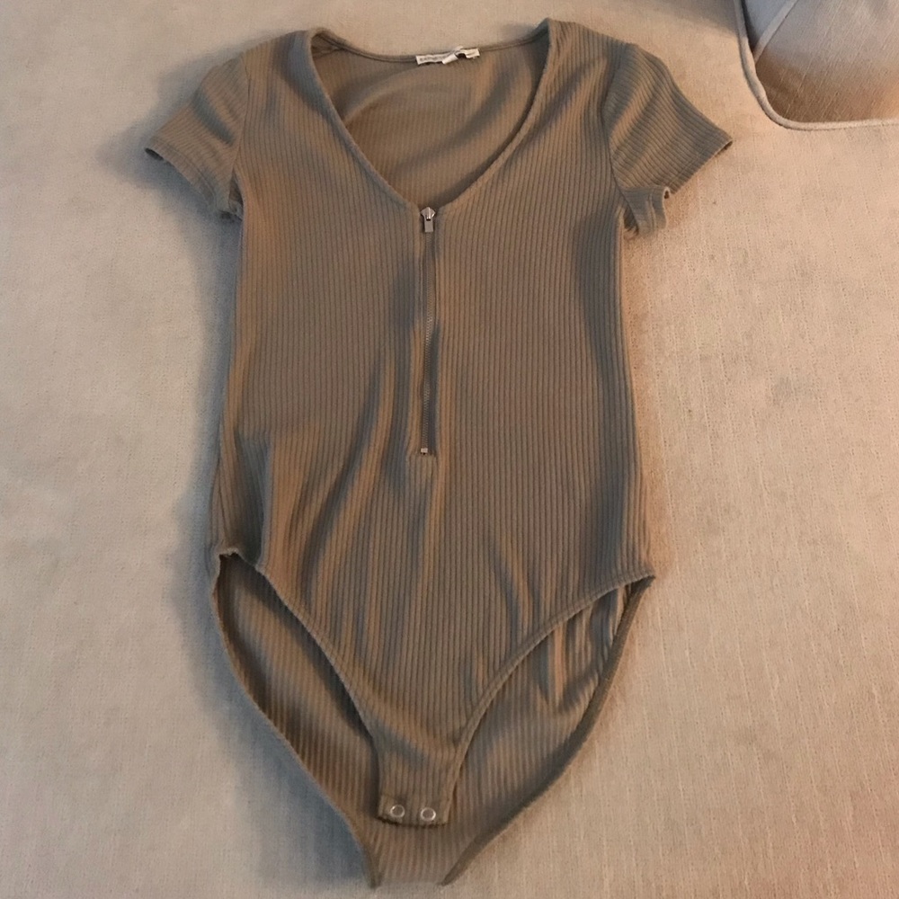 Express olive green bodysuit
